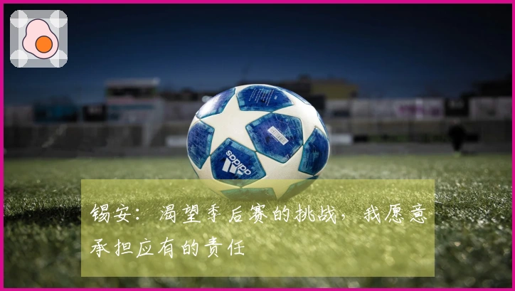 锡安：渴望季后赛的挑战，我愿意承担应有的责任